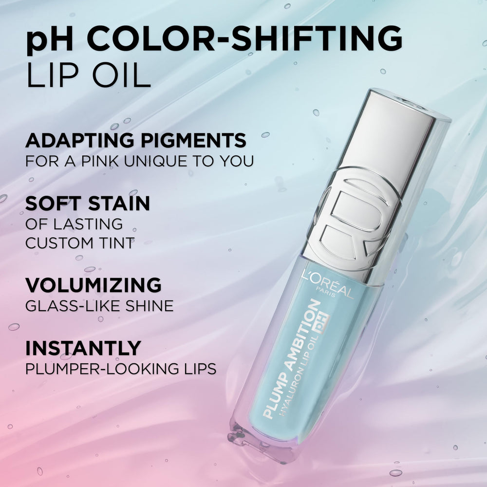 L'Oreal Paris Plump Ambition brillo efecto vidrio en labios.