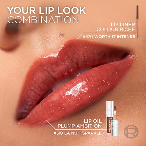 Efecto plump sutil de L'Oreal Paris Plump Ambition para realzar la sonrisa.