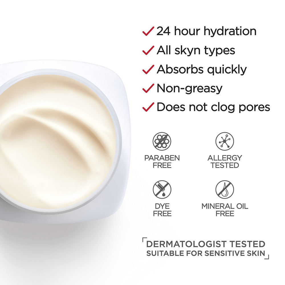 Uso diario de Revitalift para rostro y cuello, hidratación continua.