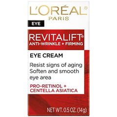 L'Oréal Paris Revitalift contorno-ojos sin-fragancia, fórmula neutra para uso diario