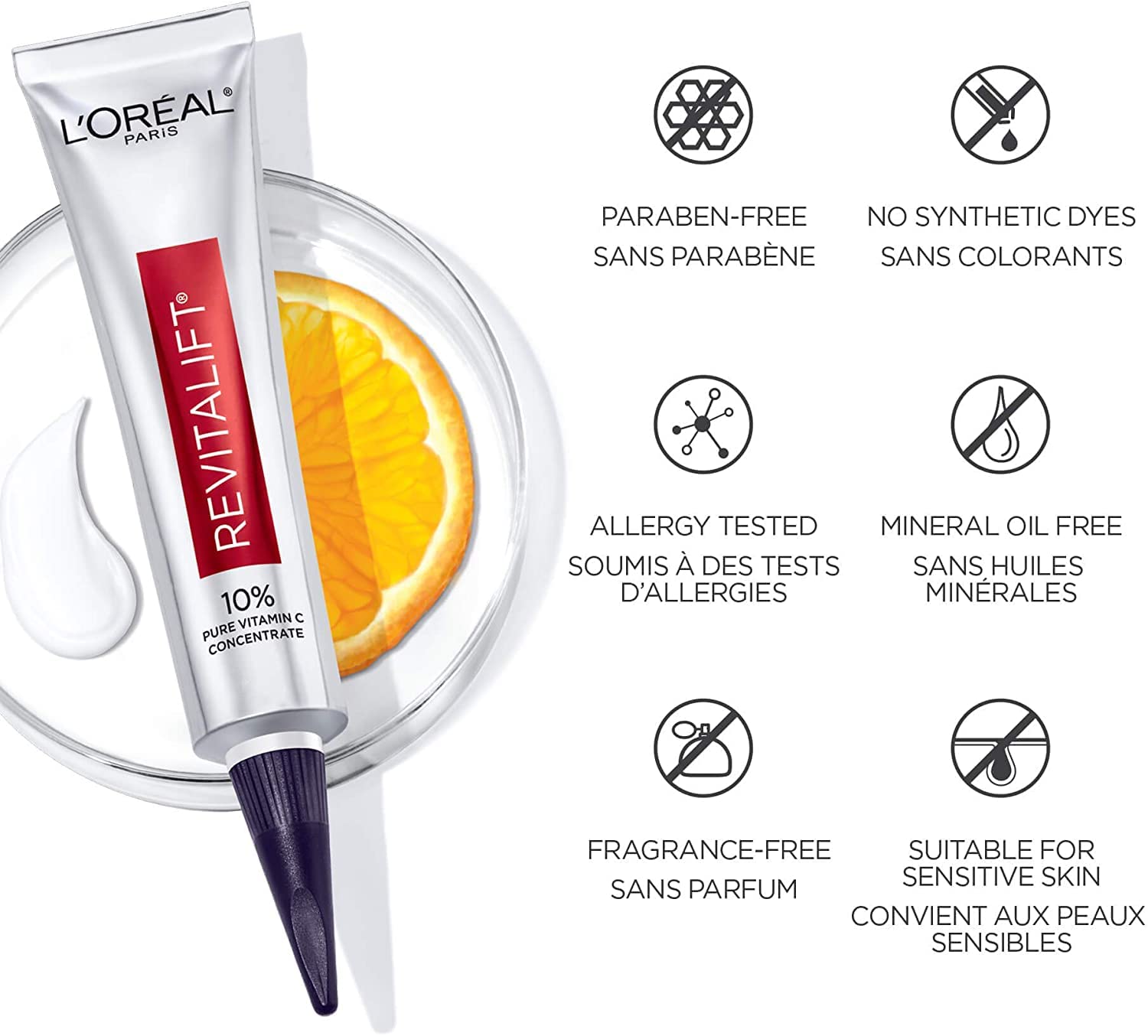 Demonstration of applying serum as part of a daily routine