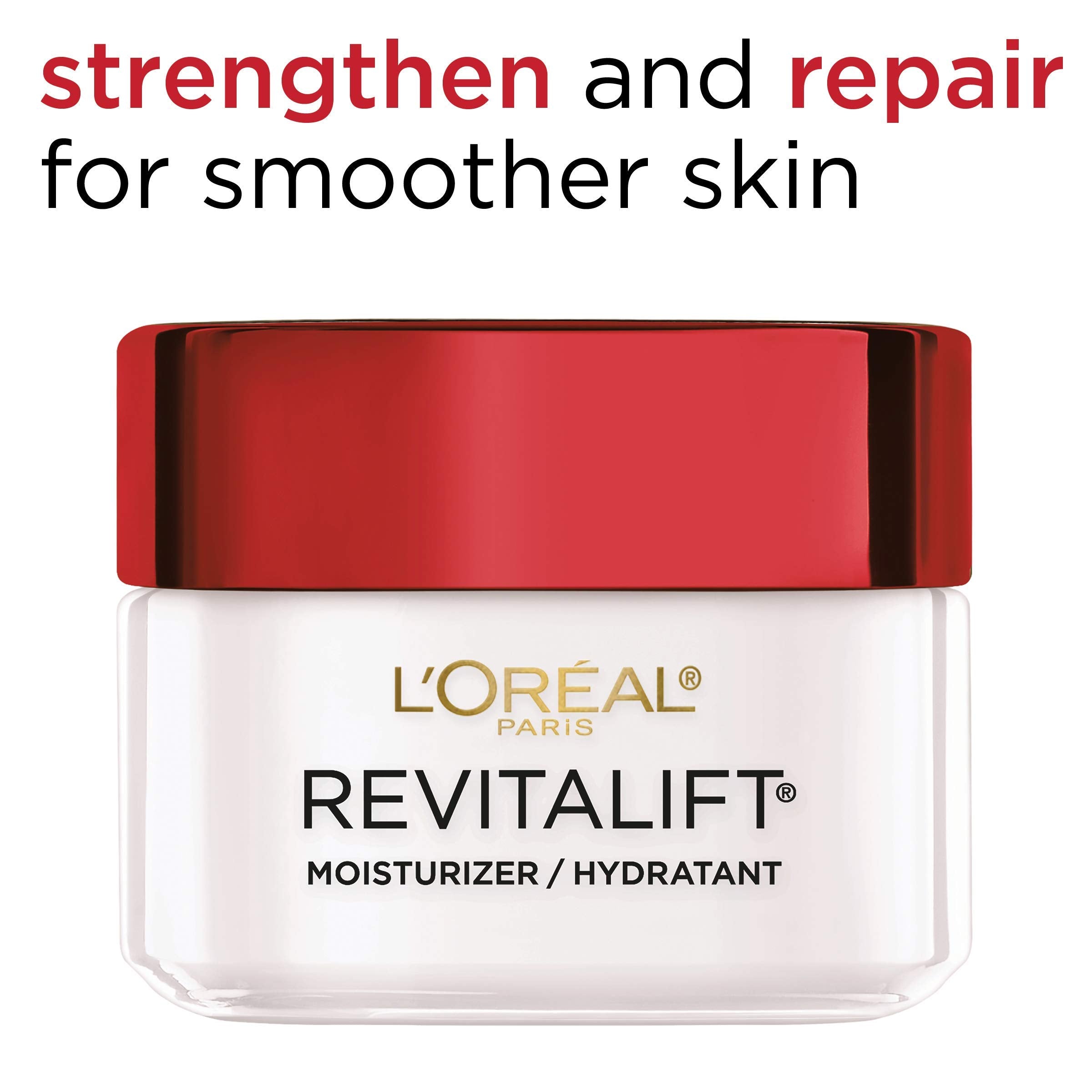 Rostro revitalizado gracias a la fórmula antiarrugas de Revitalift