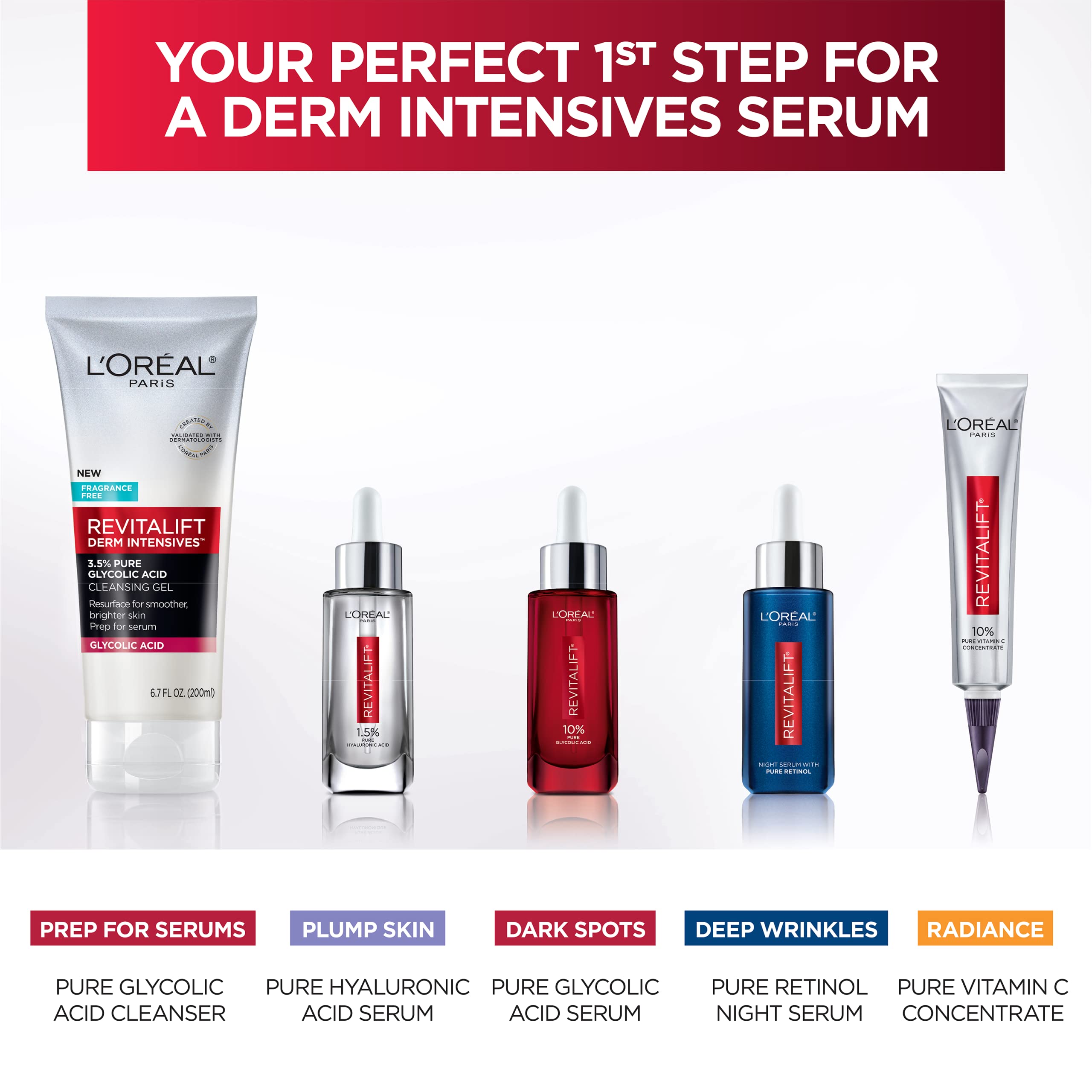 L'Oreal Paris Revitalift fórmula sin fragancia para piel sensible