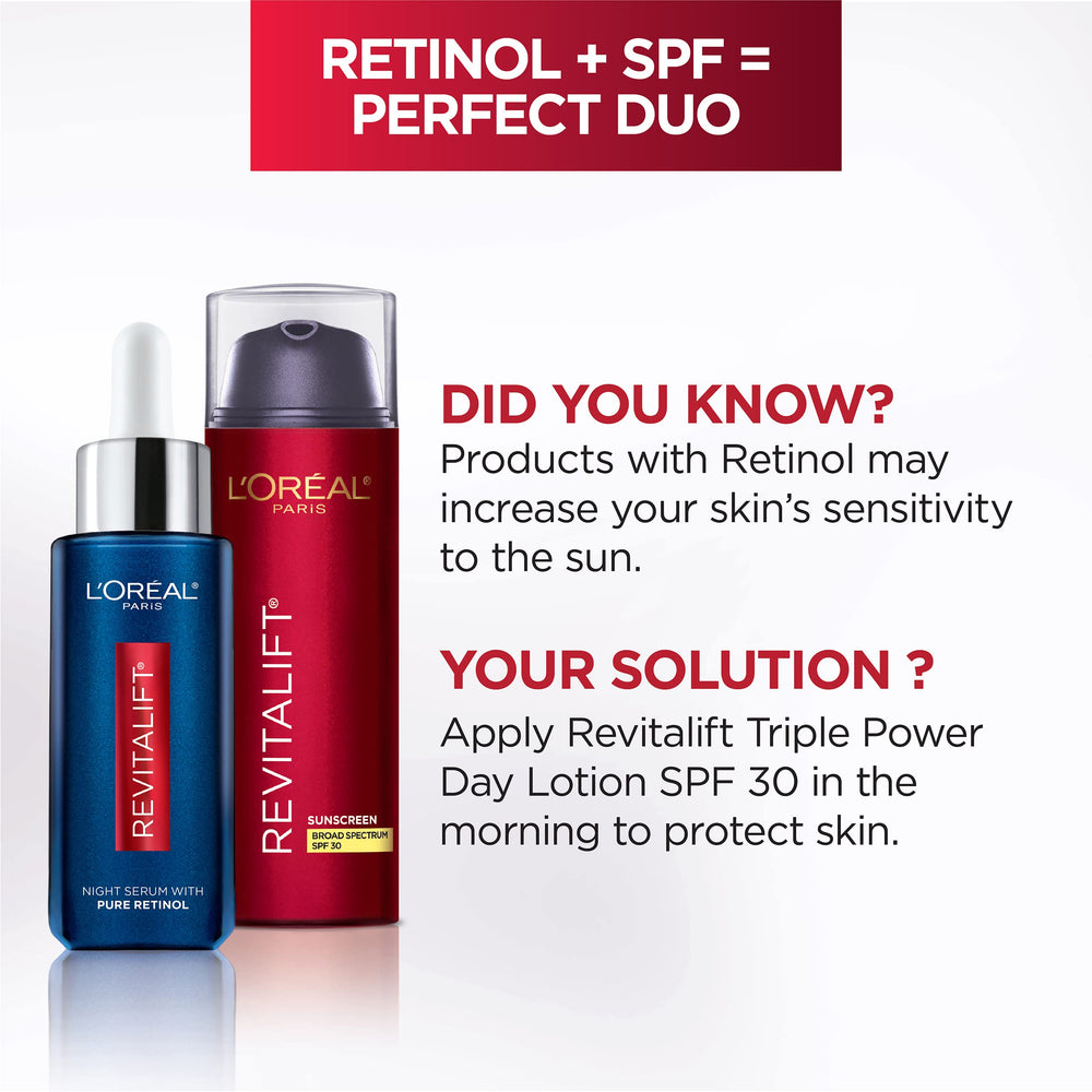 Box and bottle packaging of Revitalift products