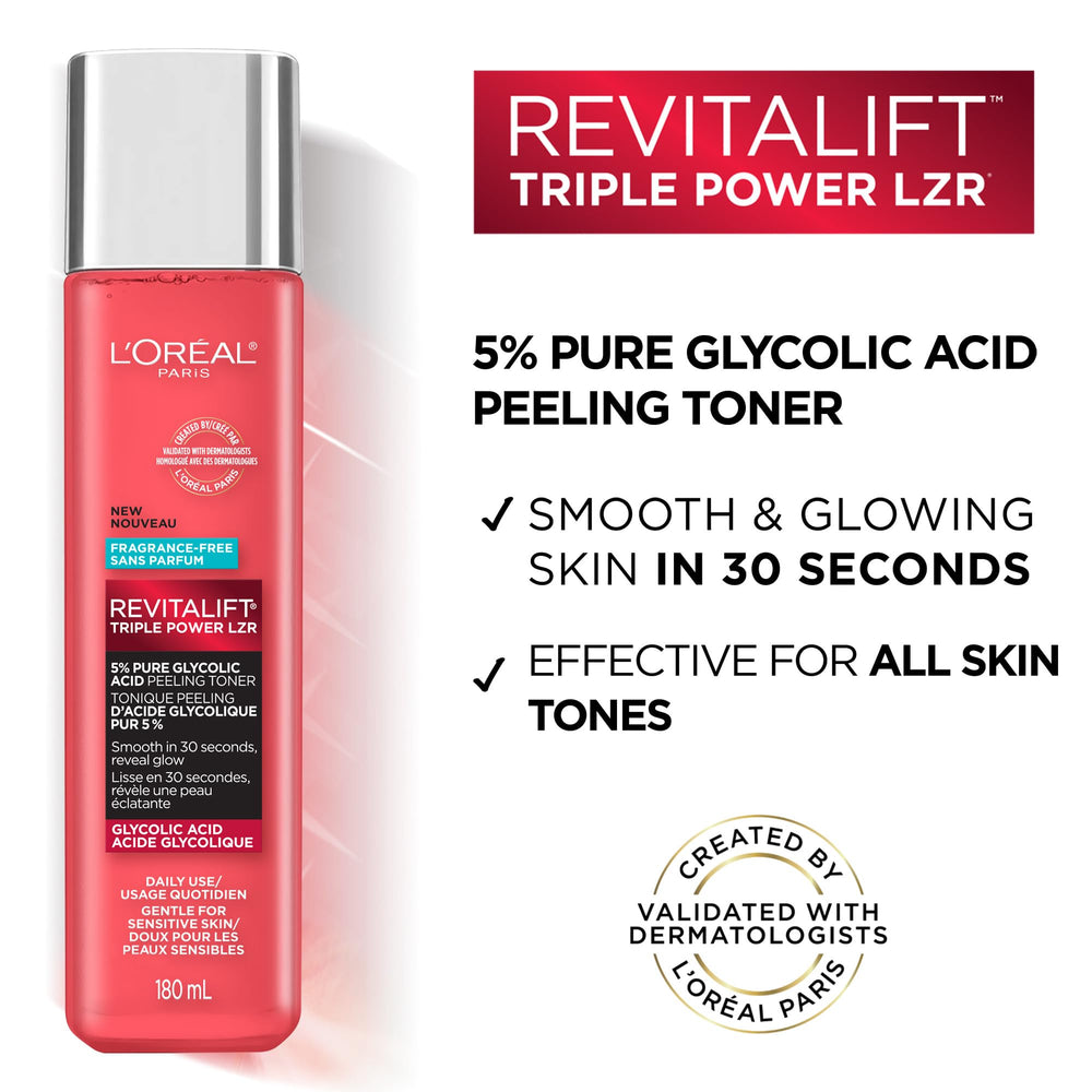 Tónico exfoliante Revitalift 5% glicólico con aloe para textura uniforme