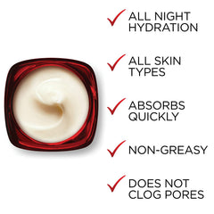 L'Oreal Paris Revitalift Triple Power: textura cremosa que hidrata toda la noche.