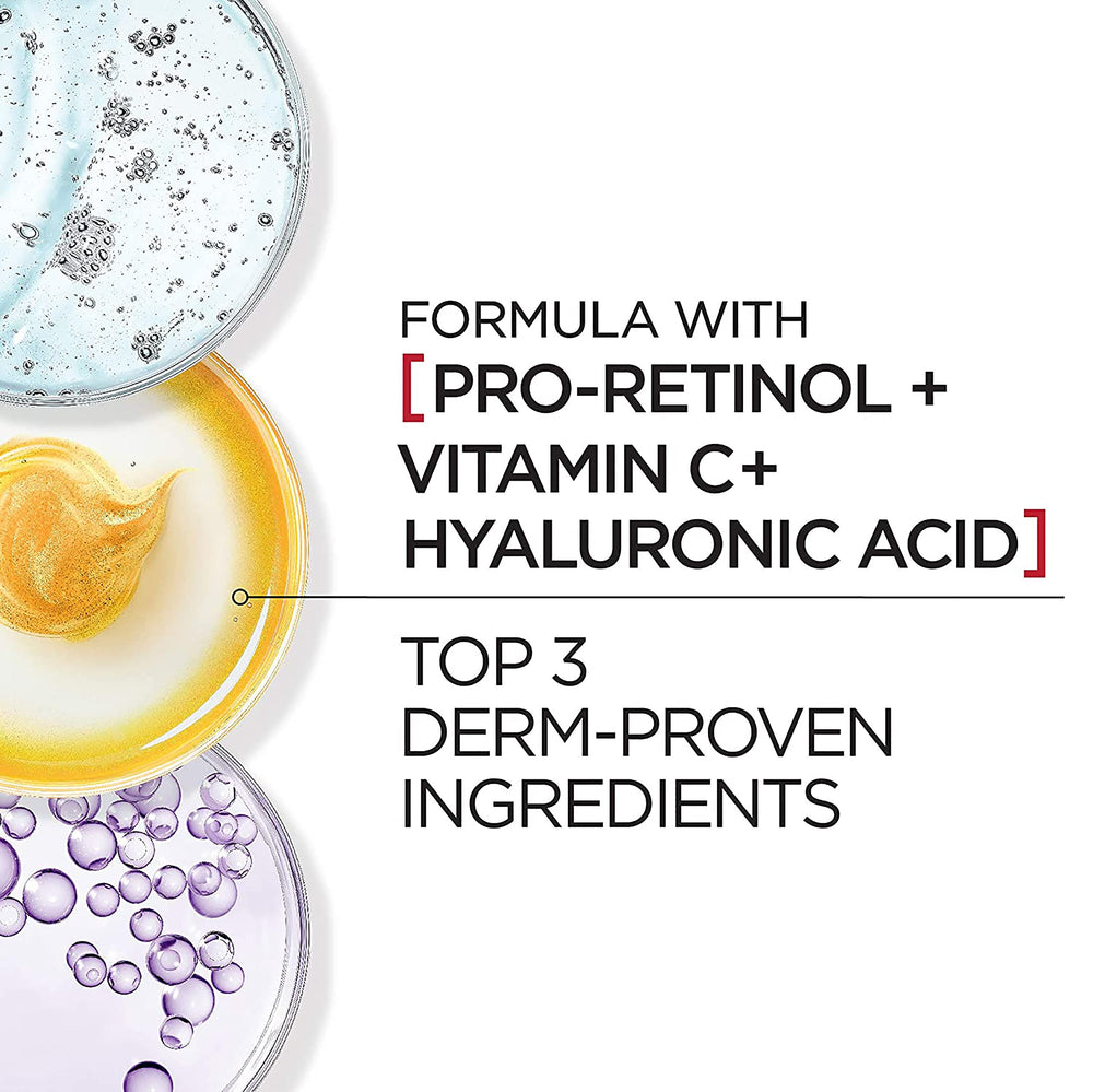 L'Oreal Paris Revitalift texture delivering instant hydration without greasiness