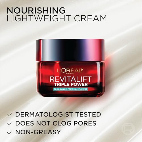 L'Oréal Paris Revitalift Triple Power, seguridad dermatológica, fórmula probada para uso diario
