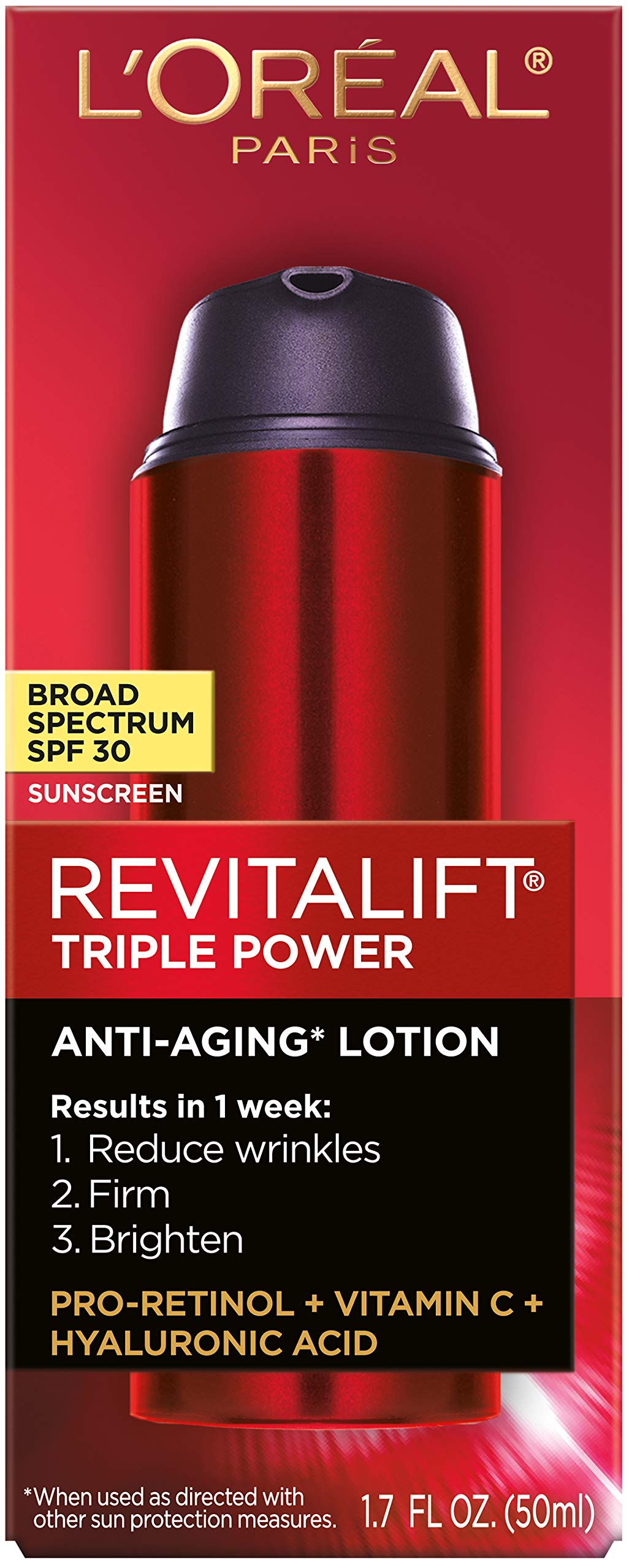 Textura cremosa de Revitalift para una hidratación suave y firme.