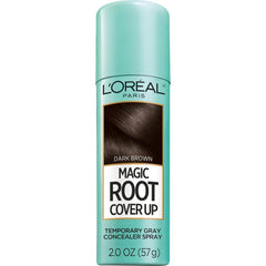 L'Oreal Paris Root Cover Up bottle application shows quick root concealment on the go.