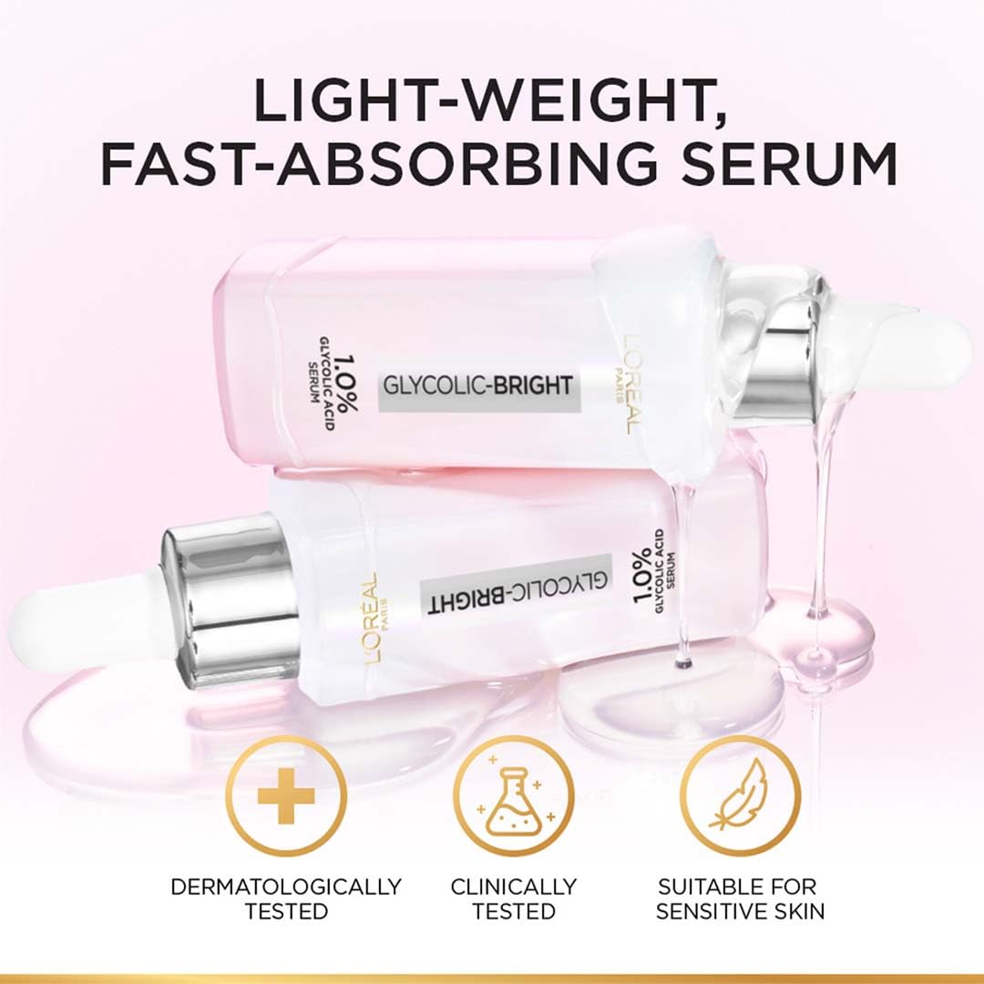 Ideal para uso diario en la rutina de cuidado con L'Oréal Paris Suero Iluminador.