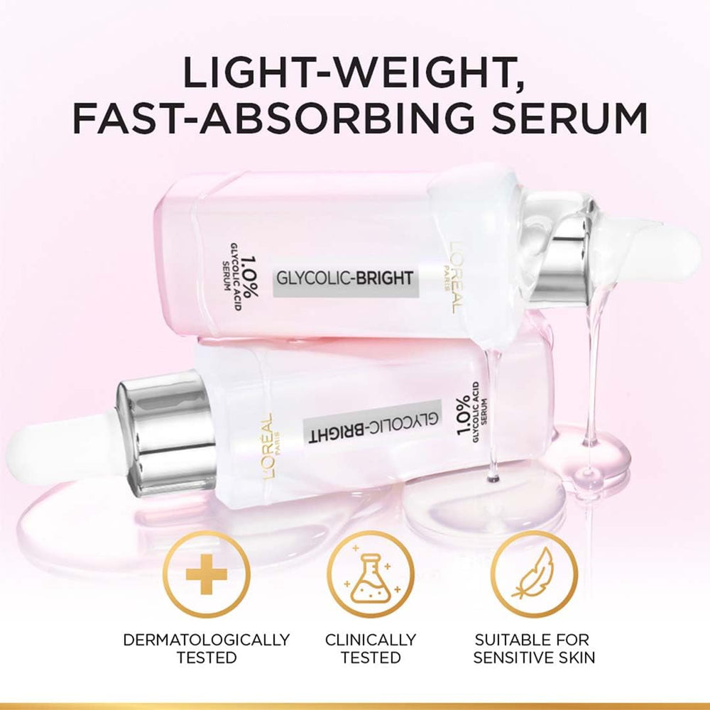 Ideal para uso diario en la rutina de cuidado con L'Oréal Paris Suero Iluminador.