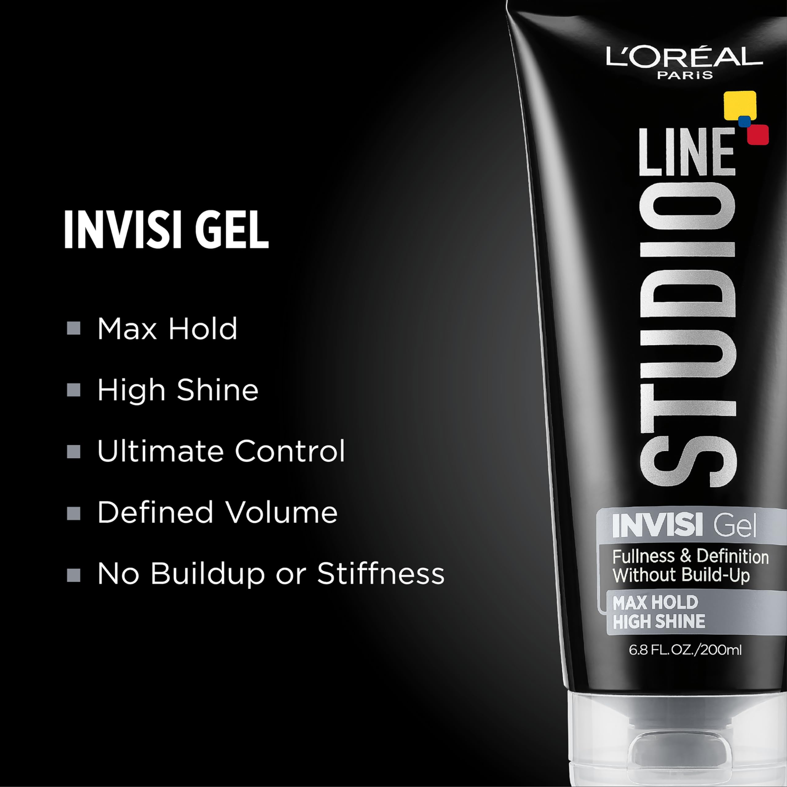 Hands apply Invisi Gel to damp hair to build volume and lift.