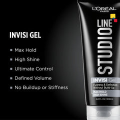 Hands apply Invisi Gel to damp hair to build volume and lift.