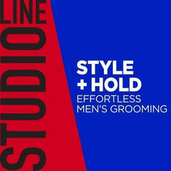L'Oreal Paris Studio Line Mega Hair Gel styled hair shows long-lasting definition.