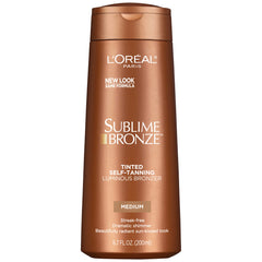 L'Oréal Paris Sublime Bronze botella dorada para bronceado natural