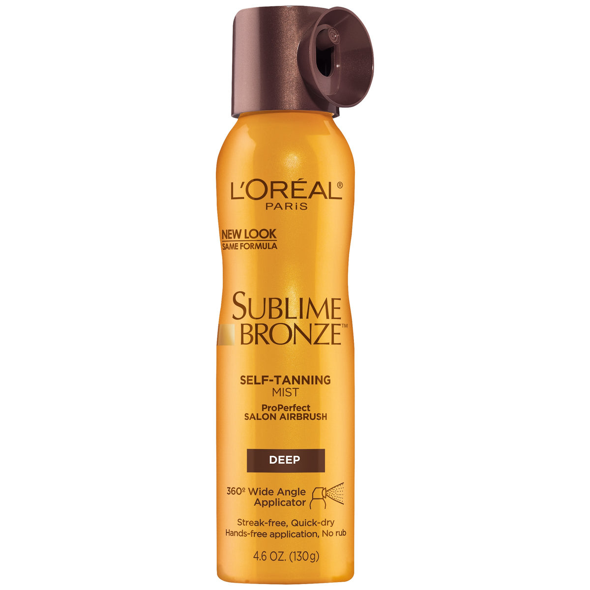 L'Oreal Paris Sublime Bronze Self-Tanning Mist botella: bronceado sin sol.