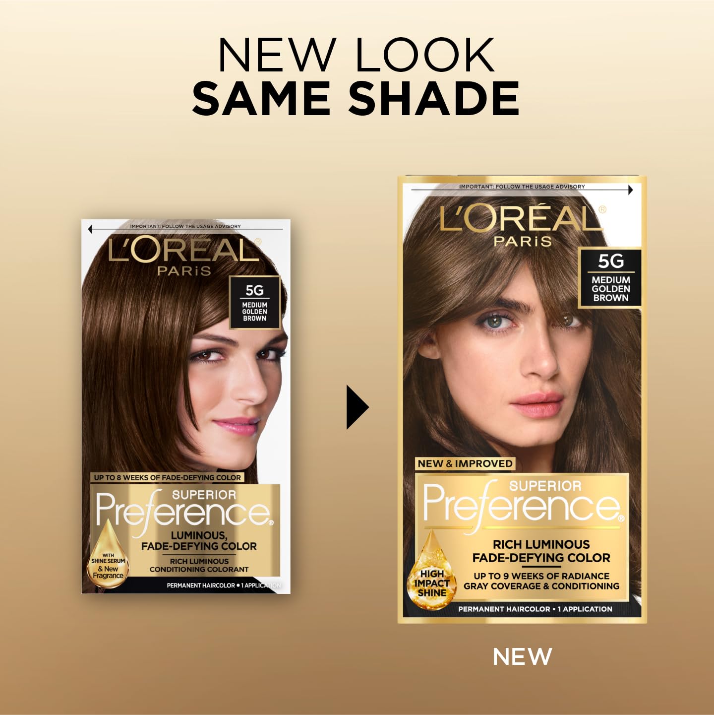 L'Oreal Paris Superior Preference 5G developer crème beside color gel for even coating.