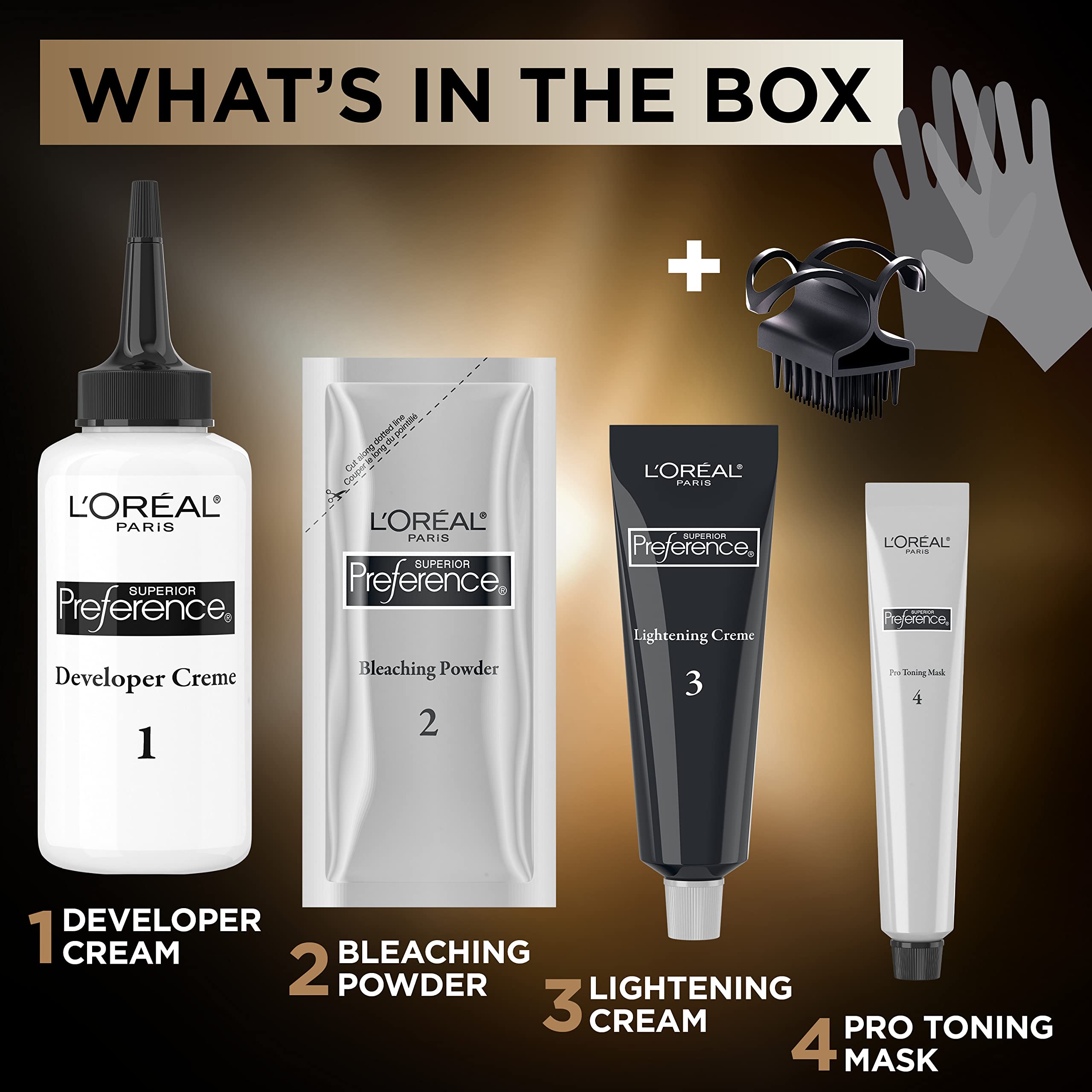 L'Oreal Paris Balayage Kit root blending and tonal balance for seamless color.