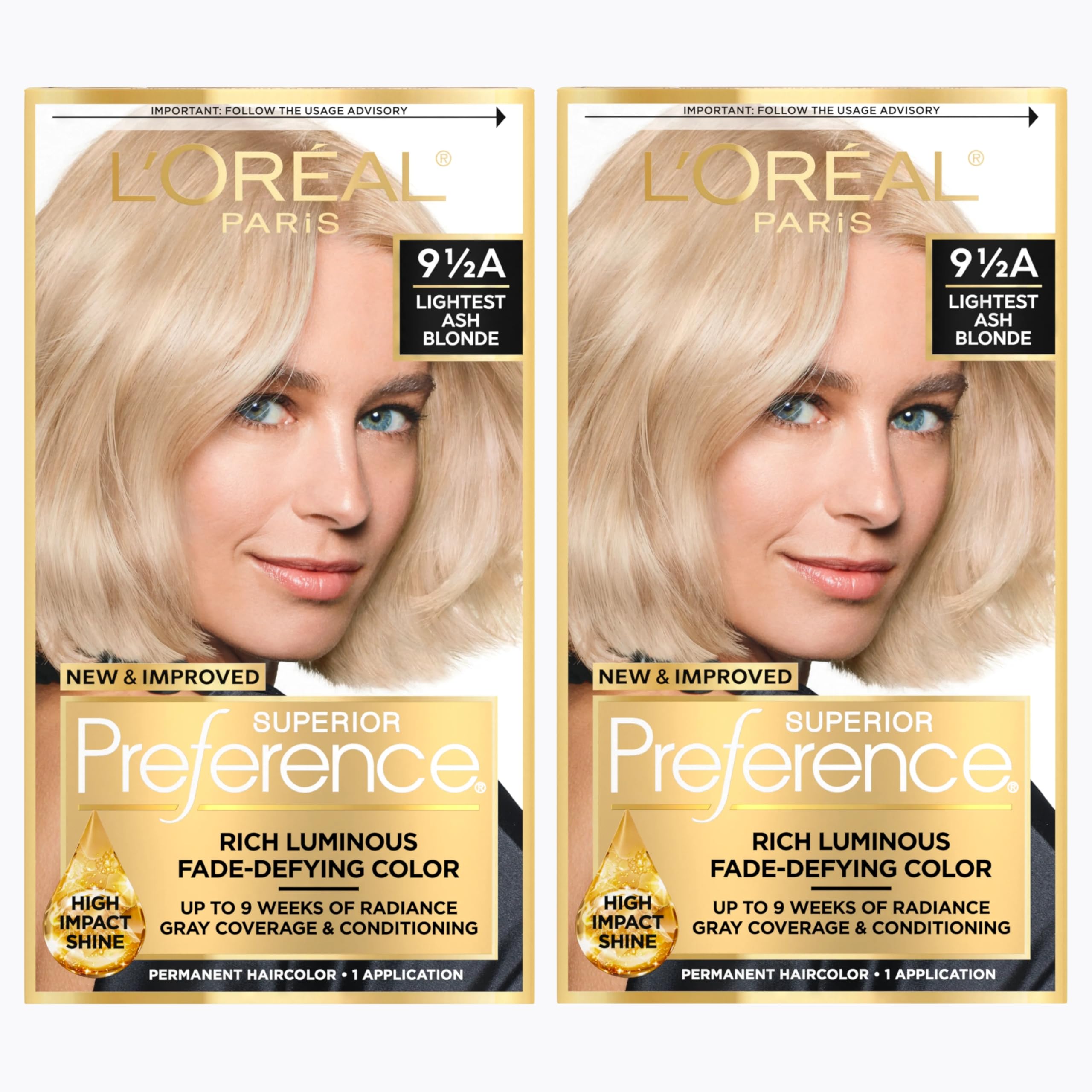 L’Oréal Paris Superior Preference bottle close-up for precise no-drip application.