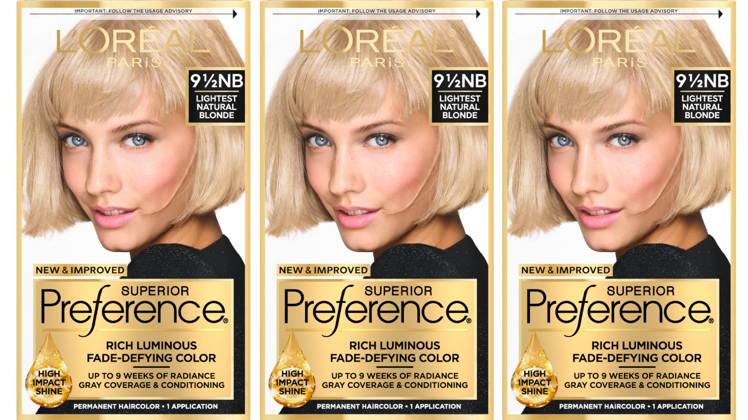 L'Oreal Paris Superior Preference bottle pour demonstrates easy, precise application for radiant color.