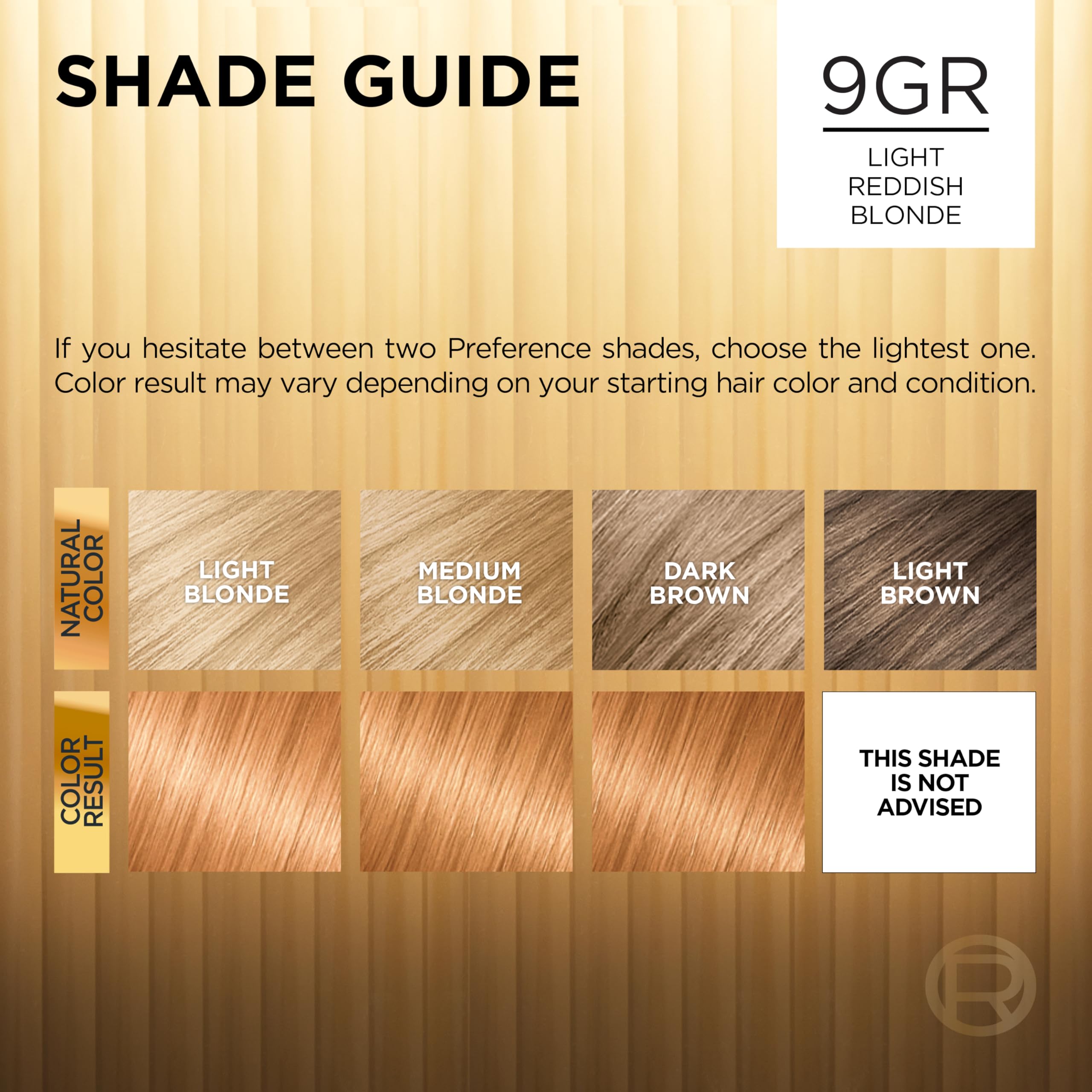 Color chart shows over 50 luminous shades for personalization.