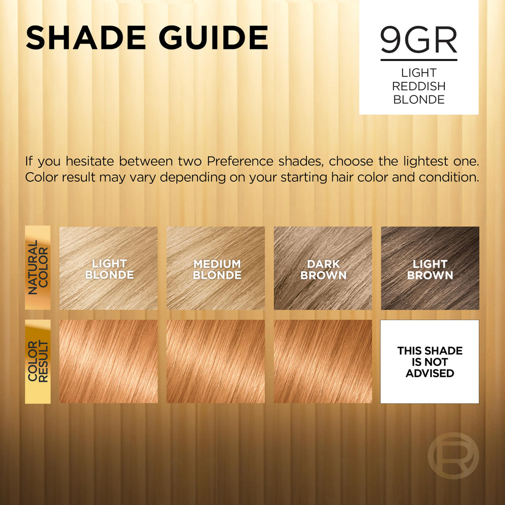 Color chart shows over 50 luminous shades for personalization.
