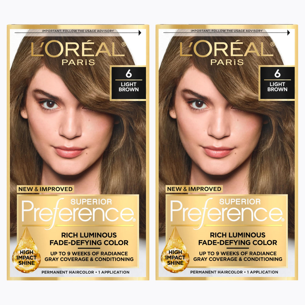 L'Oreal Paris Superior Preference color gel application for precise root coverage.