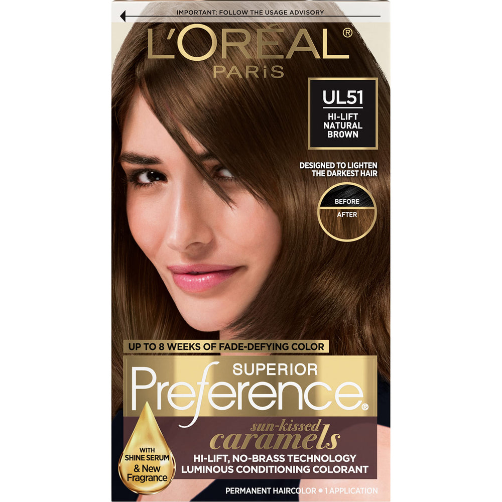 L'Oreal Paris Superior Preference dye kit for fade-defying color and lasting shine.