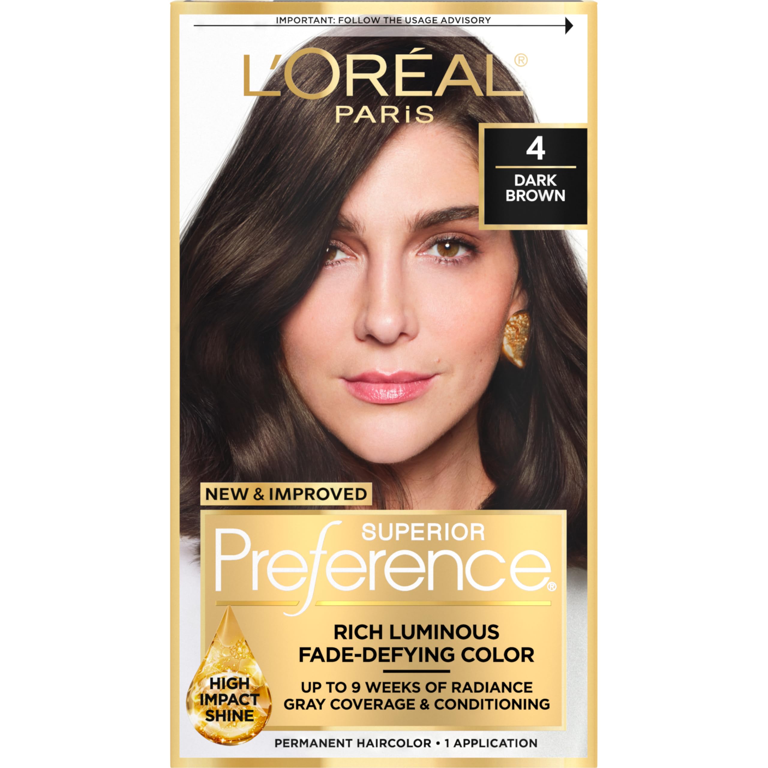 L'Oreal Paris Superior Preference fade-defying color gel for long-lasting vibrancy.