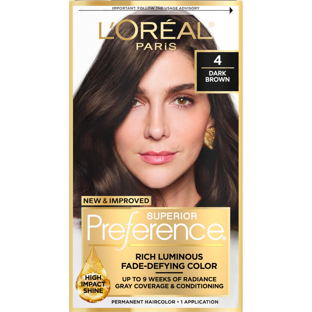 L'Oreal Paris Superior Preference fade-defying color gel for long-lasting vibrancy.