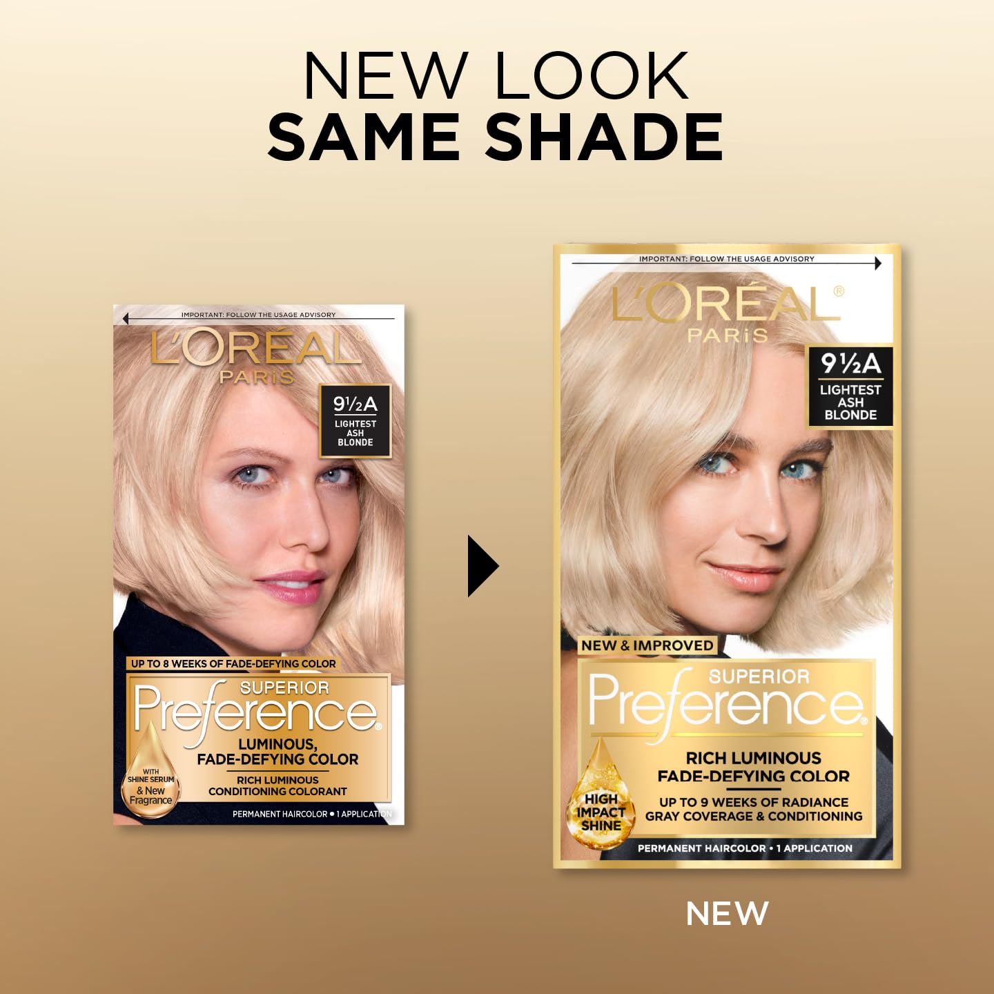 L’Oréal Paris Superior Preference kit components image highlights complete at-home color system.
