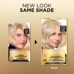 L’Oréal Paris Superior Preference kit components image highlights complete at-home color system.