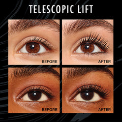 Telescopic Lift Mascara alargamiento visible de 5 mm para pestañas abiertas