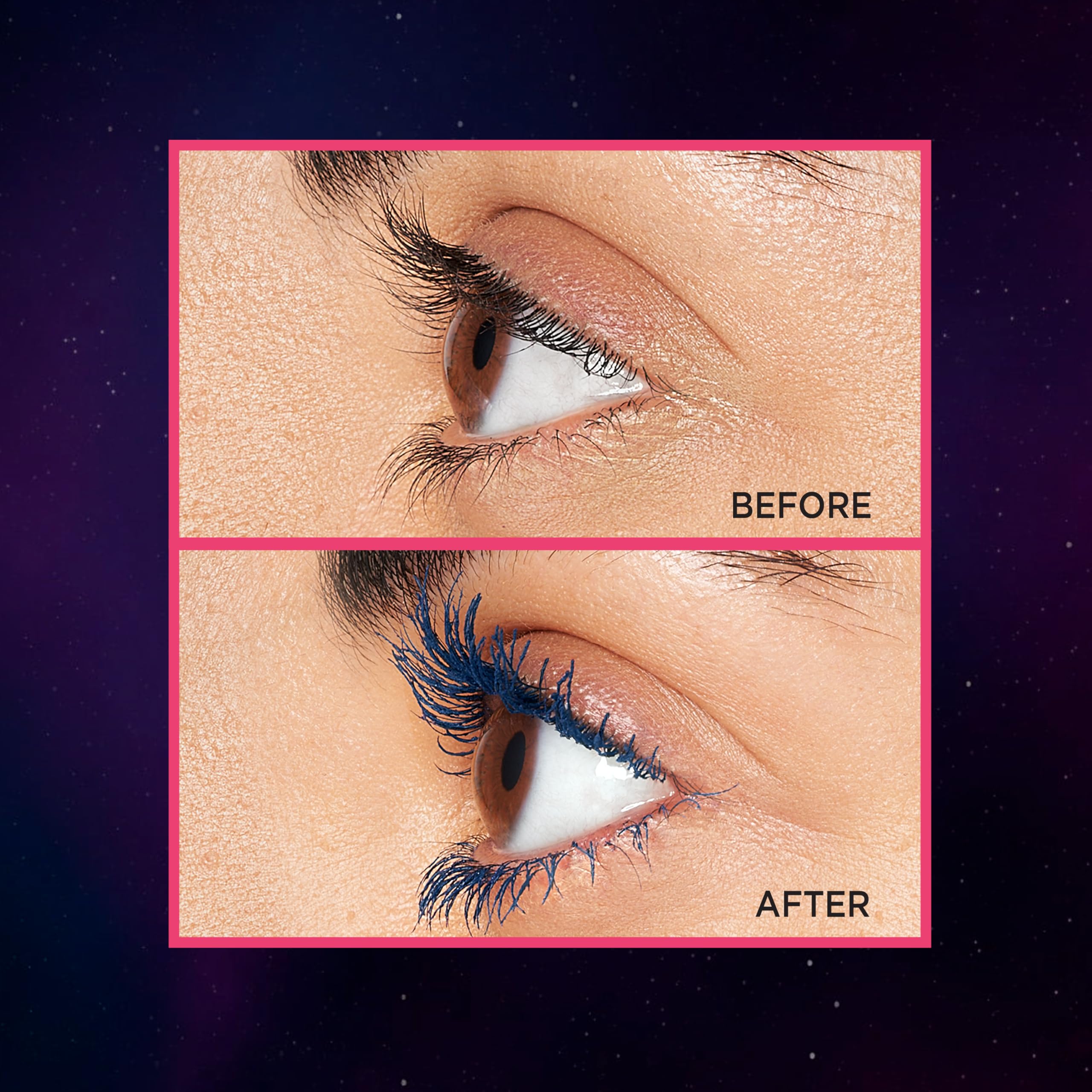 Ophthalmologist-tested formula suitable for sensitive eyes with Stellar Blue shade.