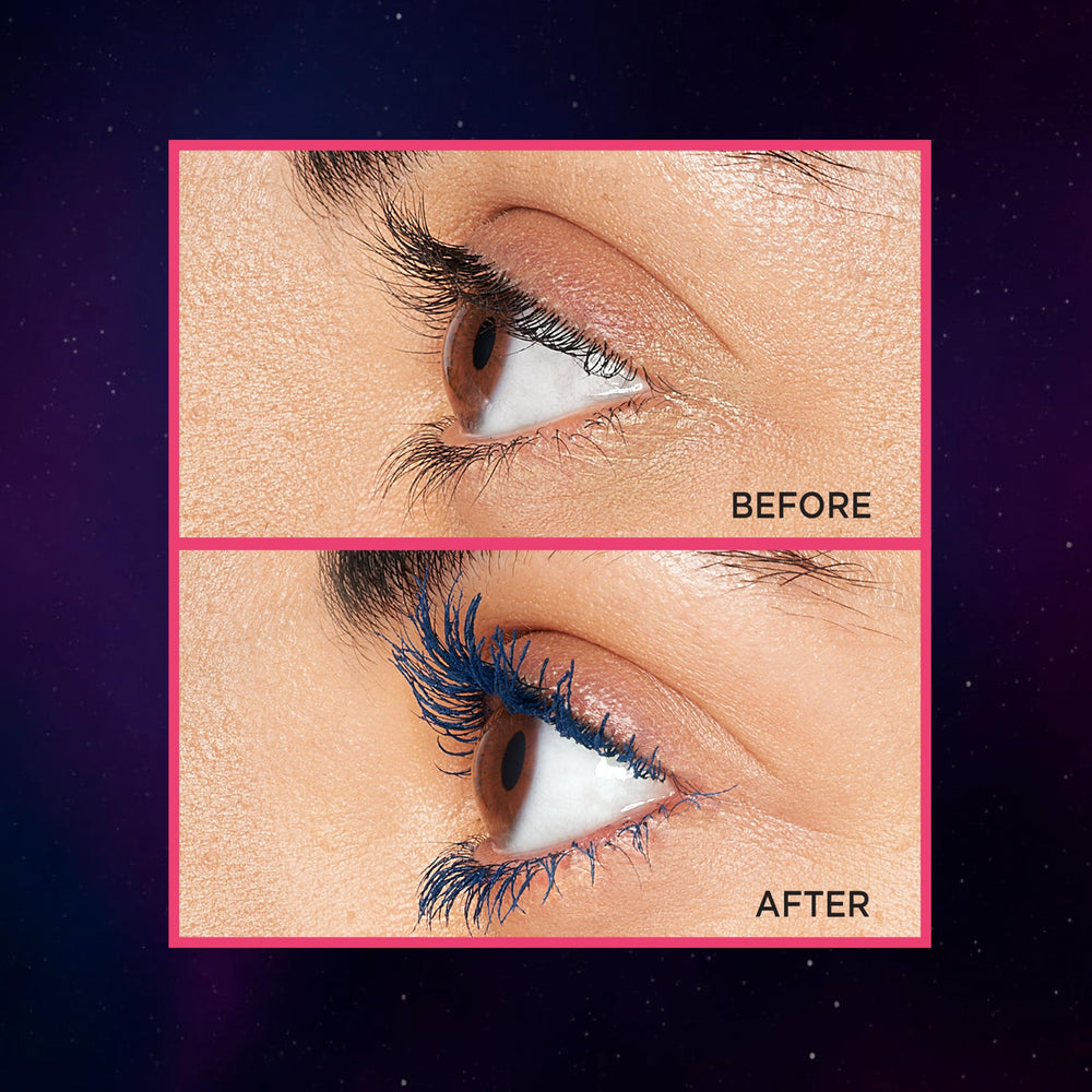 Ophthalmologist-tested formula suitable for sensitive eyes with Stellar Blue shade.