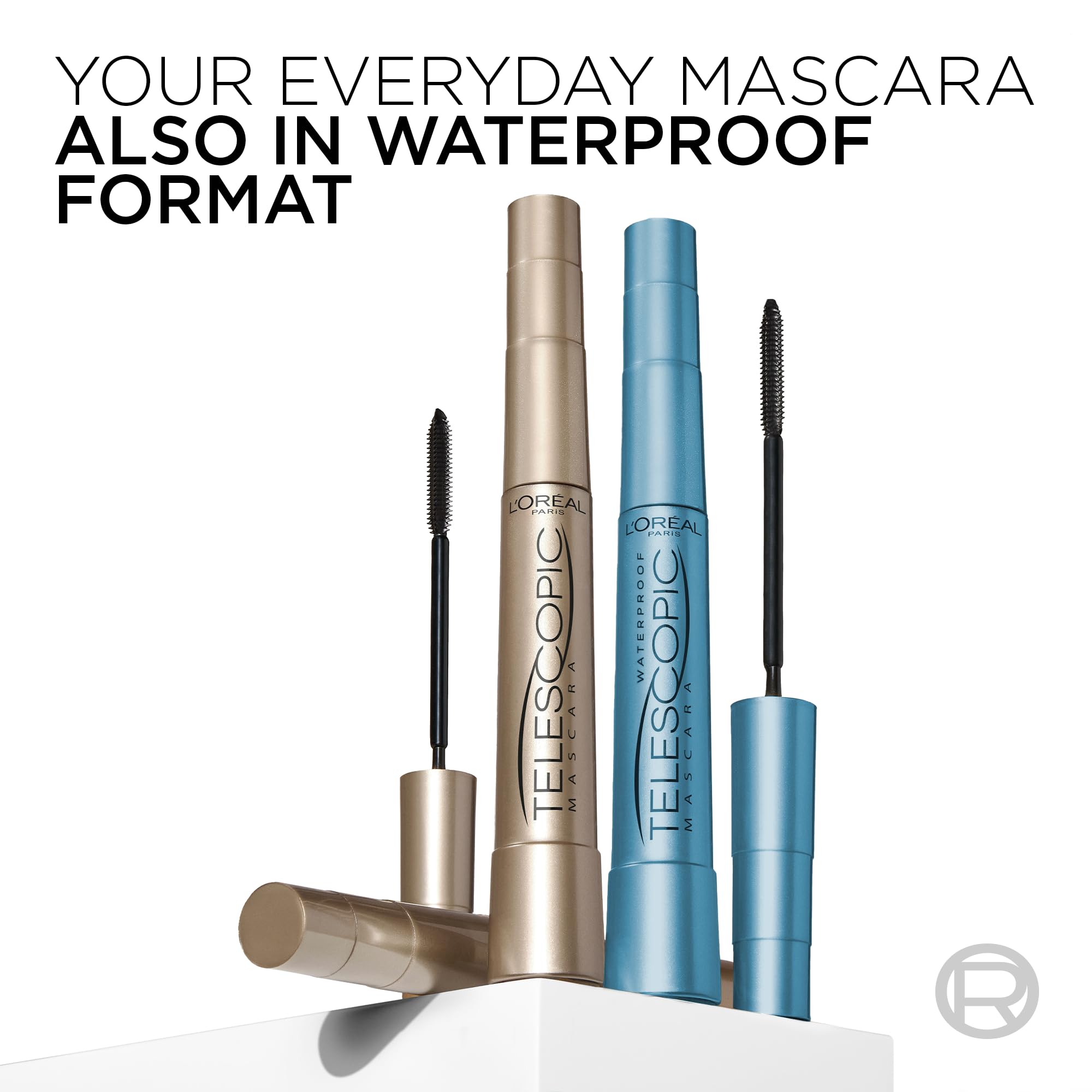 L'Oreal Paris Telescopic Mascara packaging indicates 0.27 fl oz