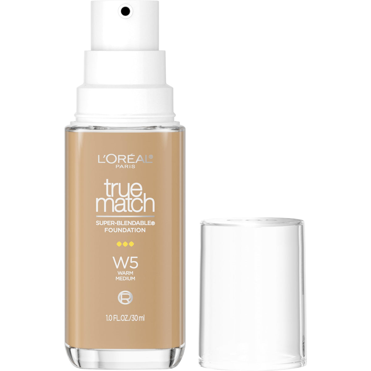L'Oréal Paris True Match base con dosificador para aplicación suave.