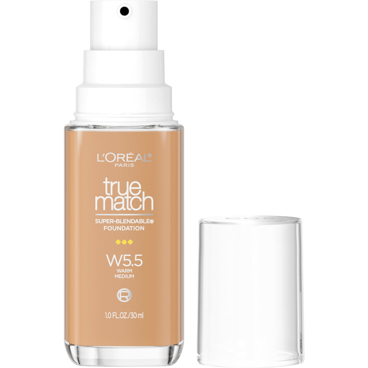 L’Oréal Paris True Match con dispensador para aplicación suave y limpia.