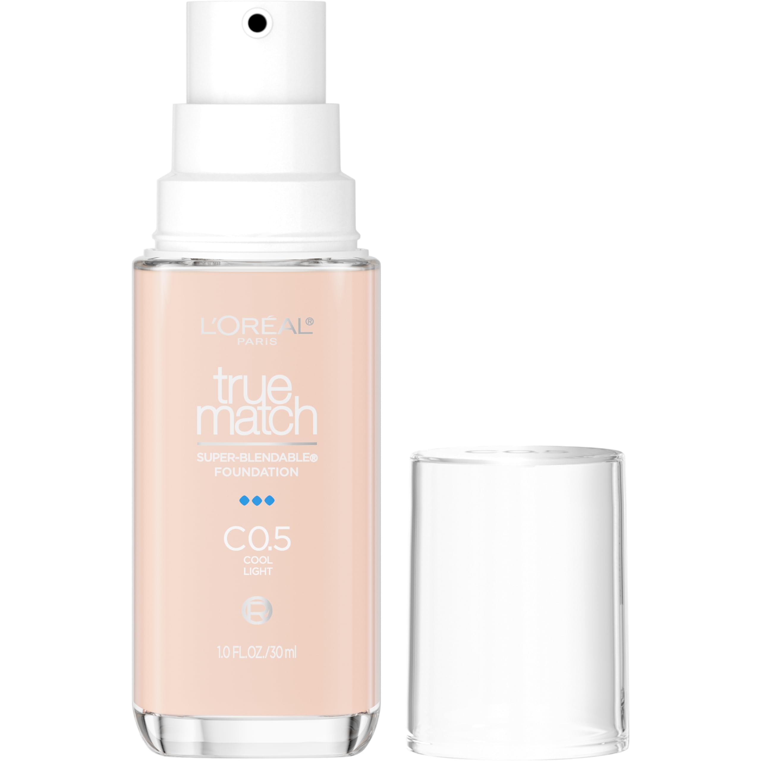 L'Oreal Paris True Match fondo líquido con dispensador para acabado natural