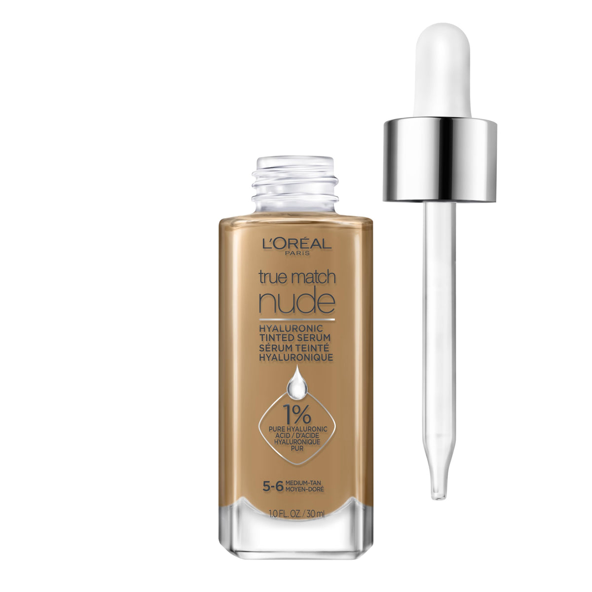 L'Oreal Paris True Match Nude con serum hidratante y textura ligera para piel suave