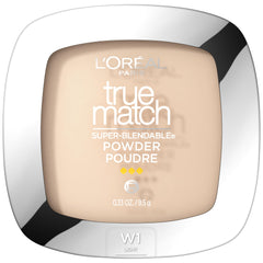 L'Oreal Paris True Match powder compact close-up showing natural finish