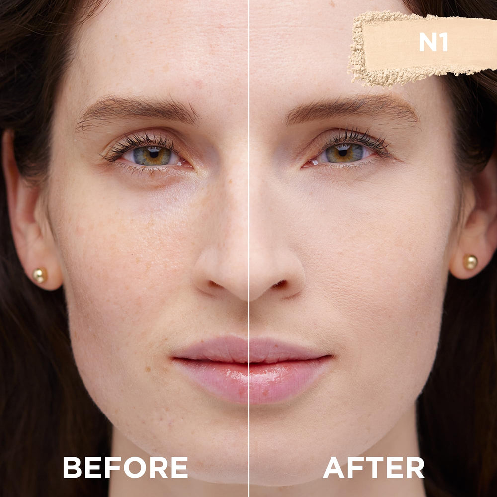 True Match Powder N1 Light swatch shows true-tone match and soft texture