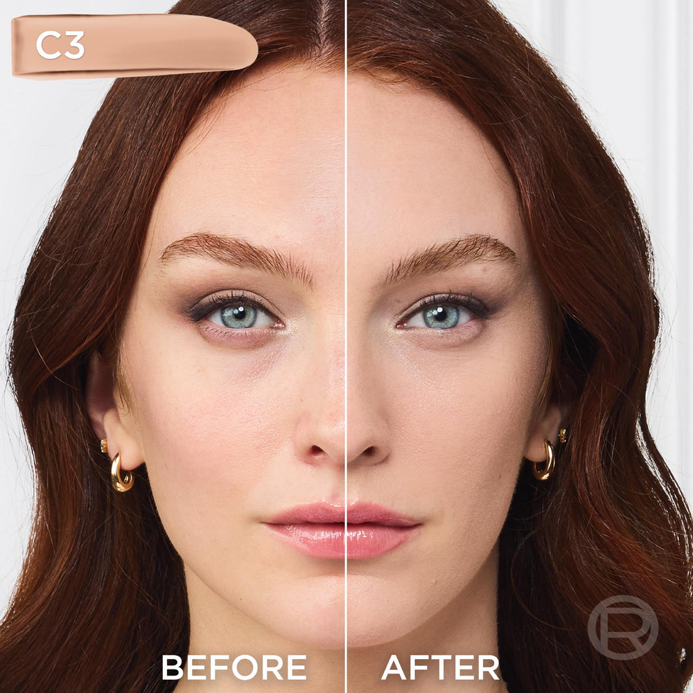 Textura líquida de True Match con acabado natural sobre la piel.