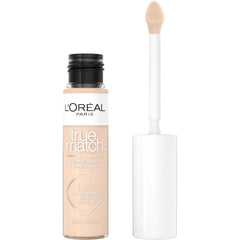 True Match Radiant Serum Concealer de L'Oréal Paris con aplicador plano para cobertura rápida.