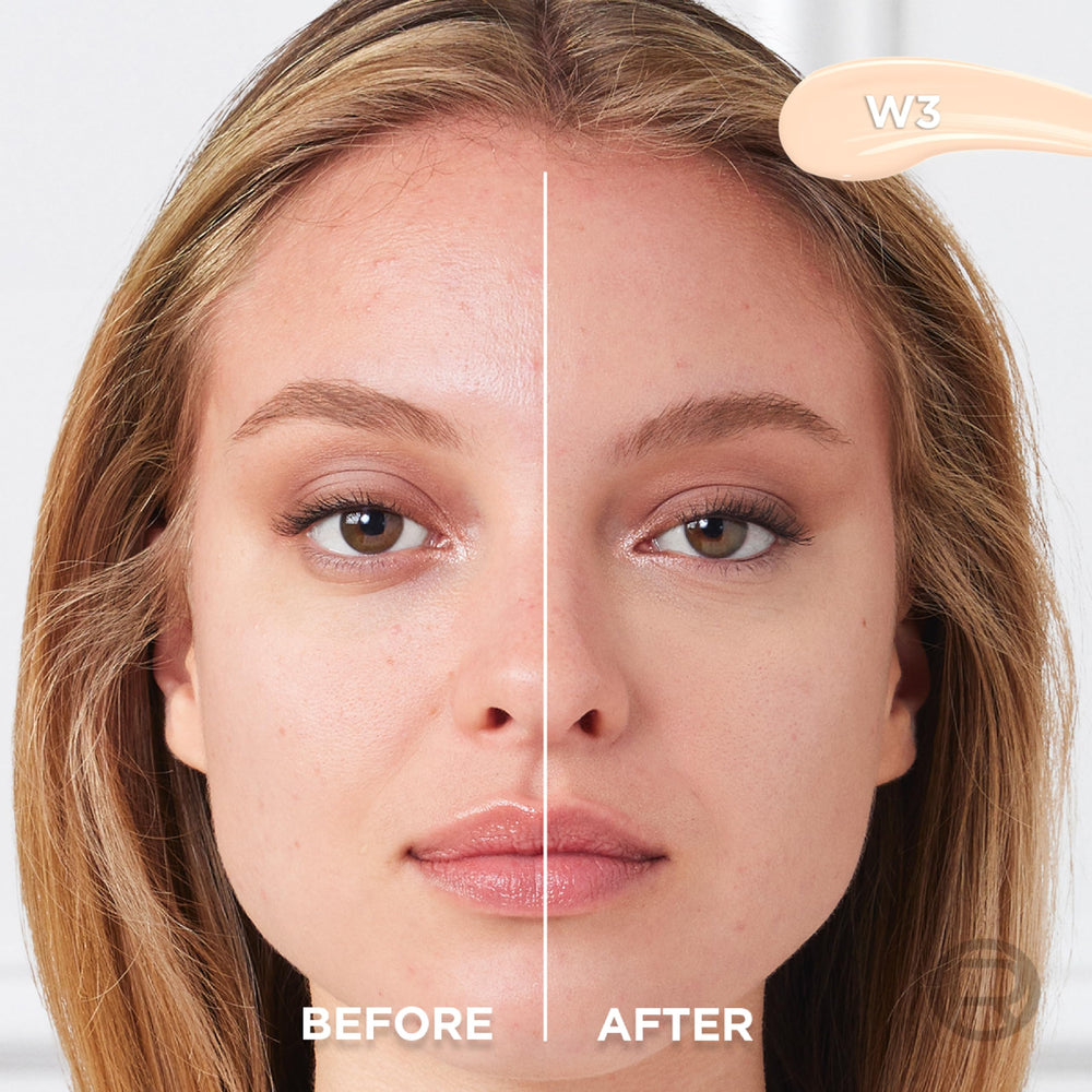 True Match Radiant Serum Concealer de L'Oréal Paris, textura ligera para acabado natural.