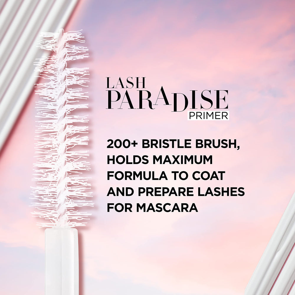 L’Oréal Paris Lash Paradise Primer aplicando base blanca sobre pestañas