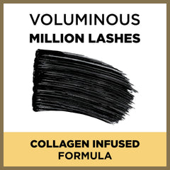 L’Oréal Paris Voluminous Million Lashes, efecto resistente al agua para un look duradero.