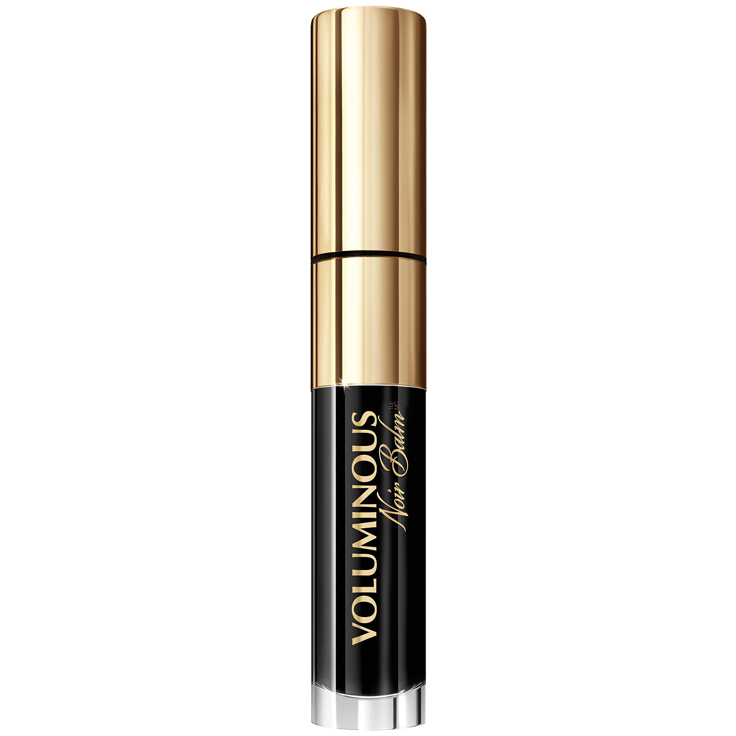 L'Oréal Paris Voluminous Noir Balm en aplicación para volumen inmediato.