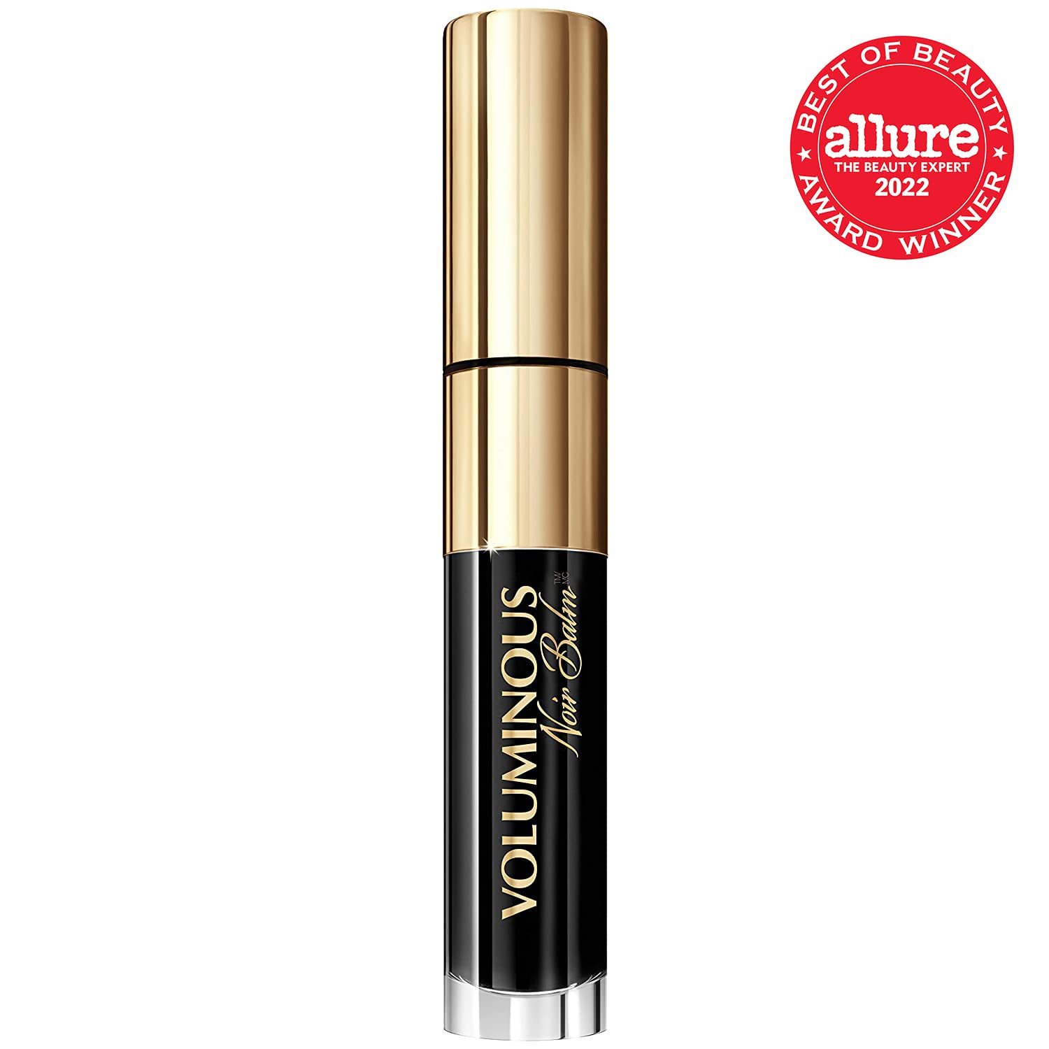 L'Oréal Paris Voluminous Noir Balm con cepillo flexible para definición.